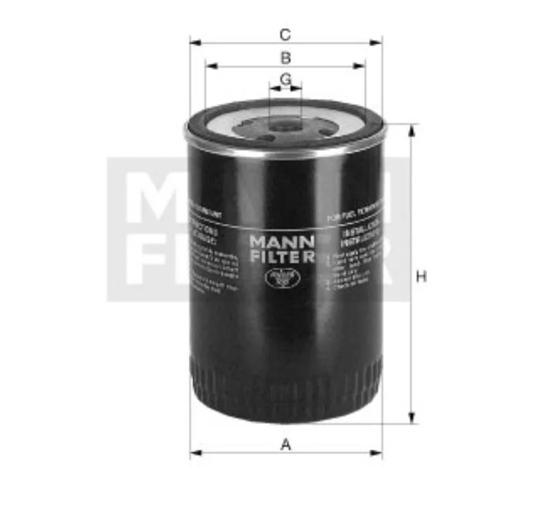 Mann-Filter - WK 10 019 - Fuel filter spin-on