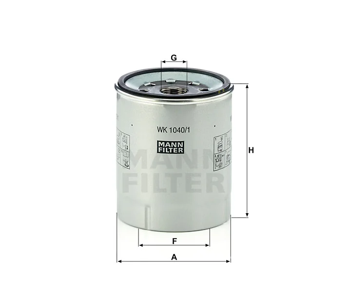 Mann-Filter - WK 1040/1 x - Fuel filter