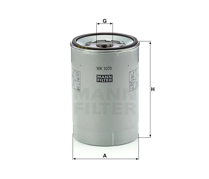 Mann-Filter - WK 1070 x - Fuel filter spin-on
