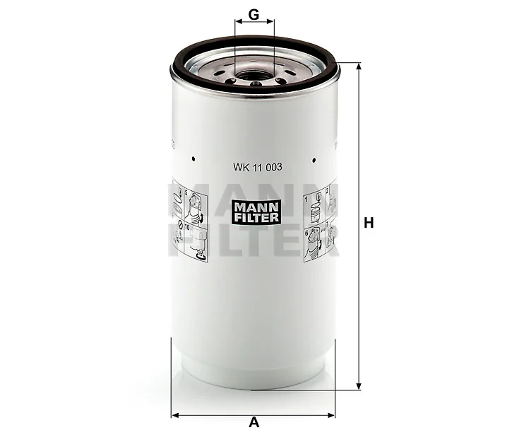 Mann-Filter - WK 11 003 z - Fuel filter spin-on