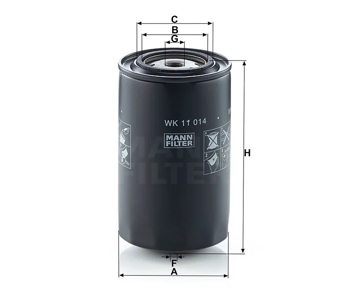 Mann-Filter - WK 11 014 - Fuel filter