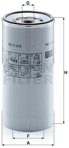 Mann-Filter - WK 11 016 z - Fuel filter