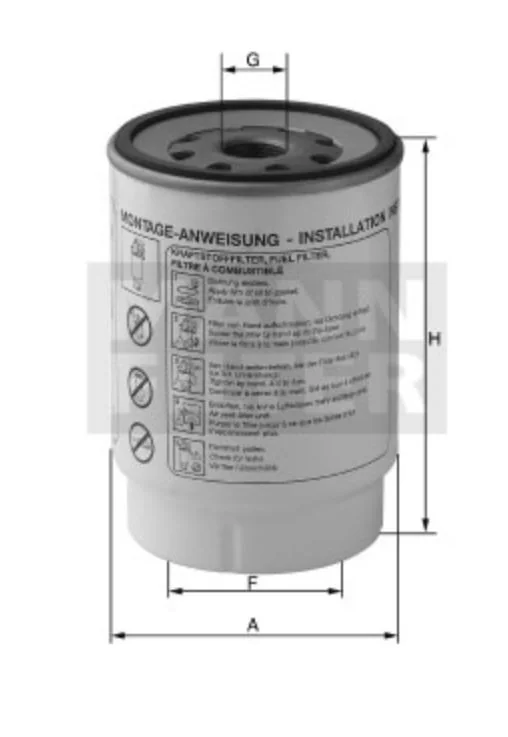 Mann-Filter - WK 11 042 z - Fuel filter spin-on