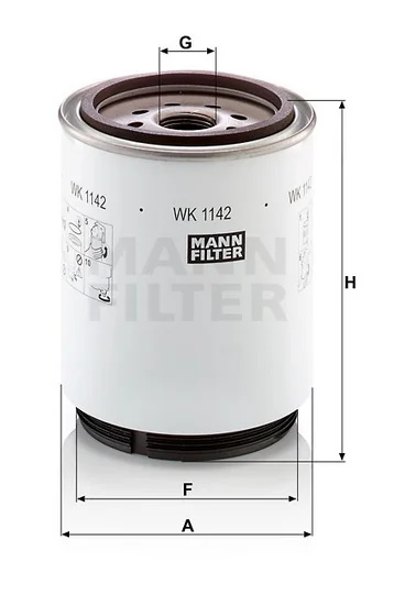 Mann-Filter - WK 1142 x - Fuel filter