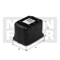 Mann-Filter - WK 13 002 - Fuel filter