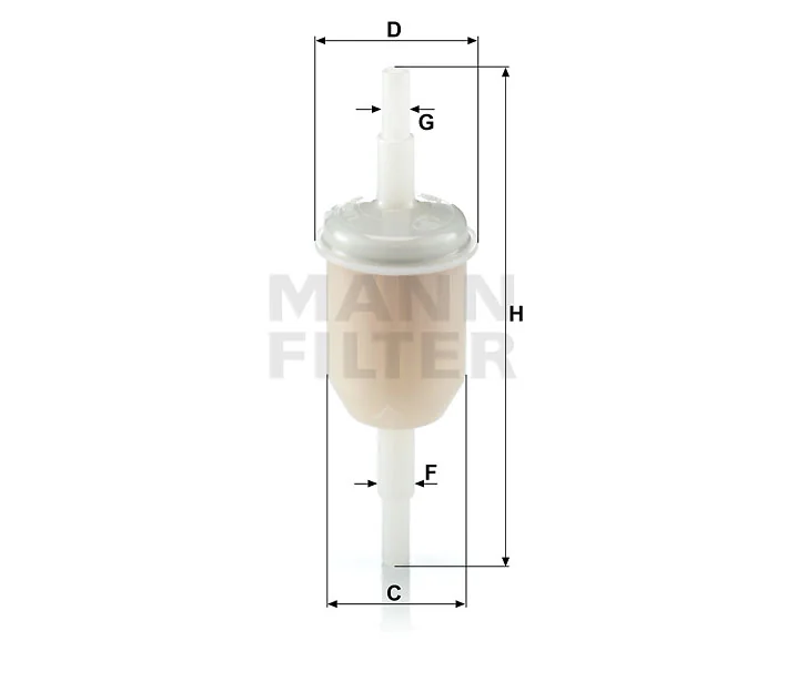 Mann-Filter - WK 31/2 (100) - Fuel filter in-line