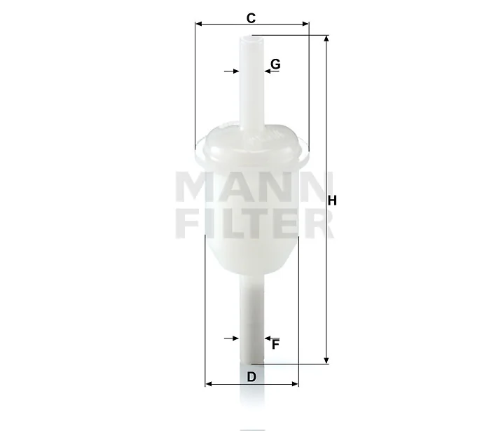 Mann-Filter - WK 31/4 (10) - Fuel filter