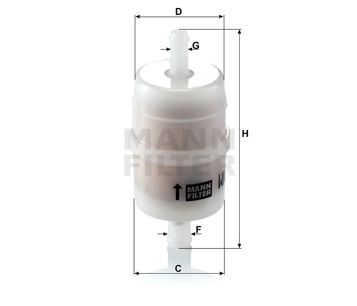 Mann-Filter - WK 32/6 - Fuel filter in-line