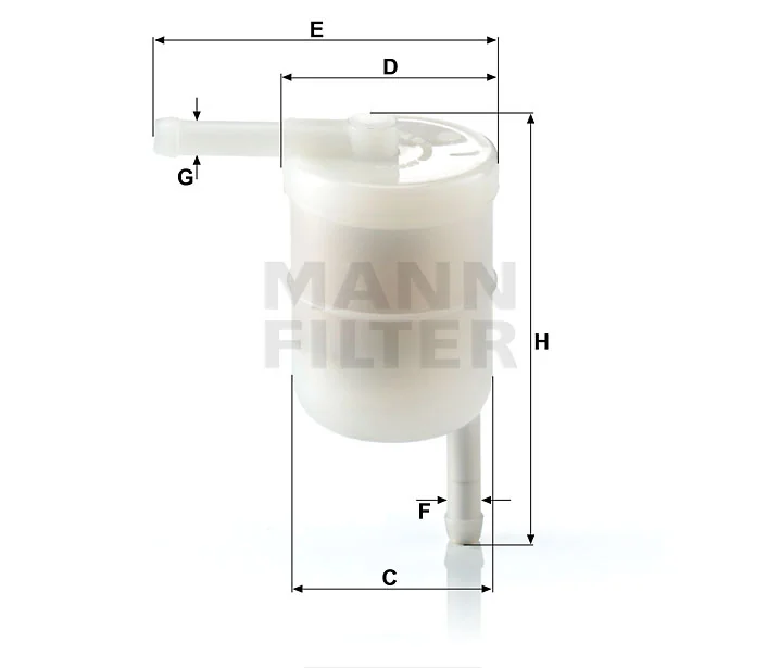 Mann-Filter - WK 42/12 - Fuel filter in-line