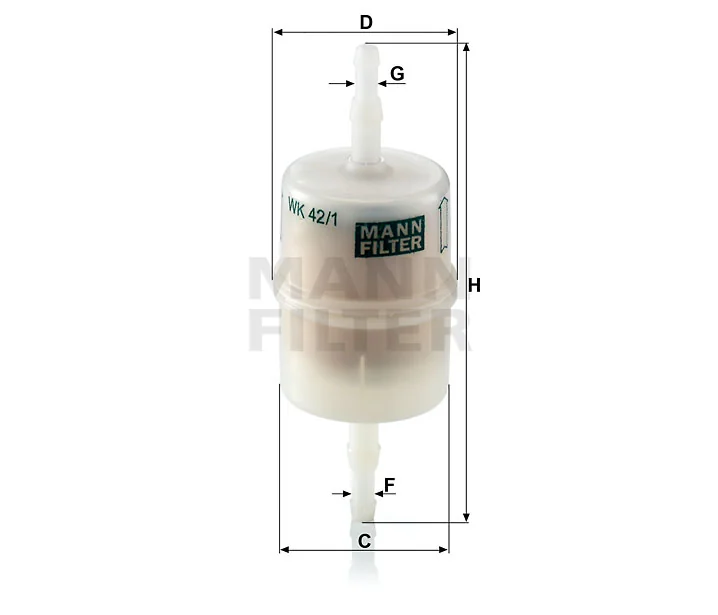 Mann-Filter - WK 42/1 - Fuel filter