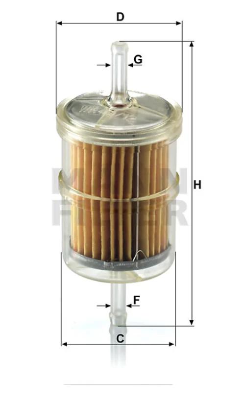 Mann-Filter - WK 43/12 (10) - Fuel filter (in-line)