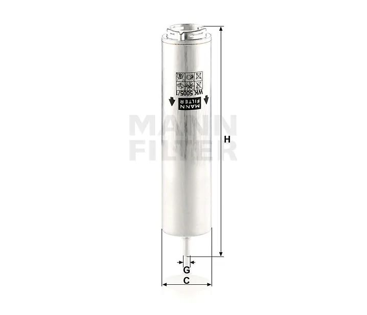 Mann-Filter - WK 5005/1 z - Fuel filter in-line