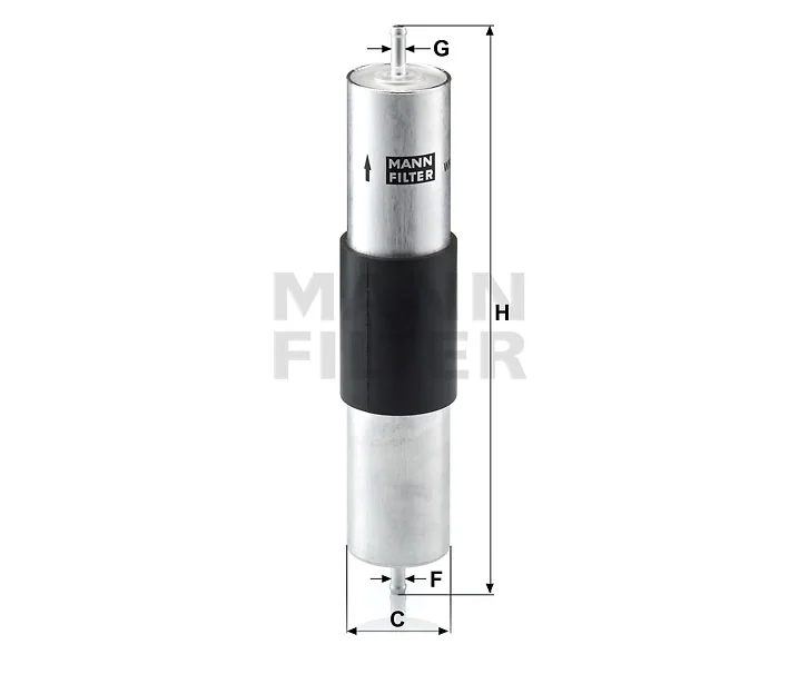 Mann-Filter - WK 516/1 - Fuel filter in-line
