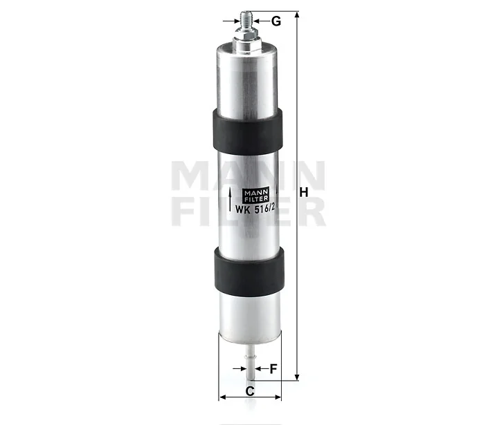 Mann-Filter - WK 516/2 - Fuel filter