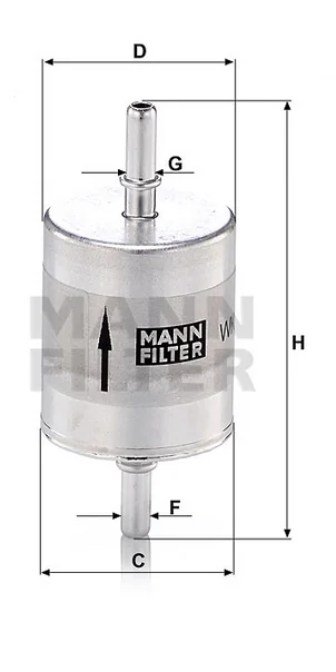Mann-Filter - WK 52/1 - Fuel filter