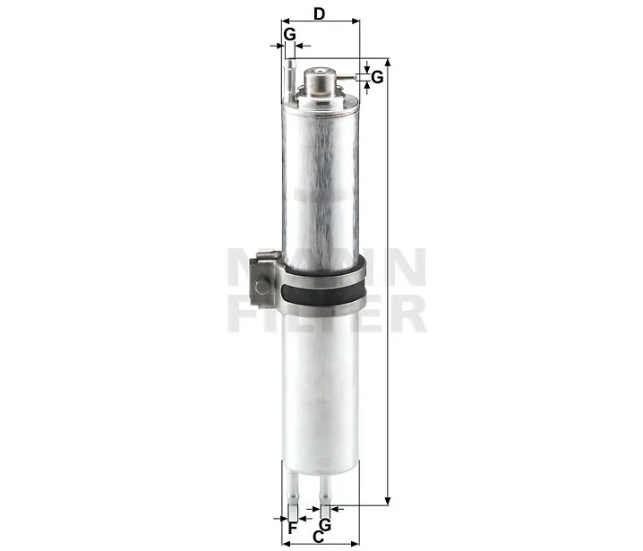 Mann-Filter - WK 532/2 - Fuel filter