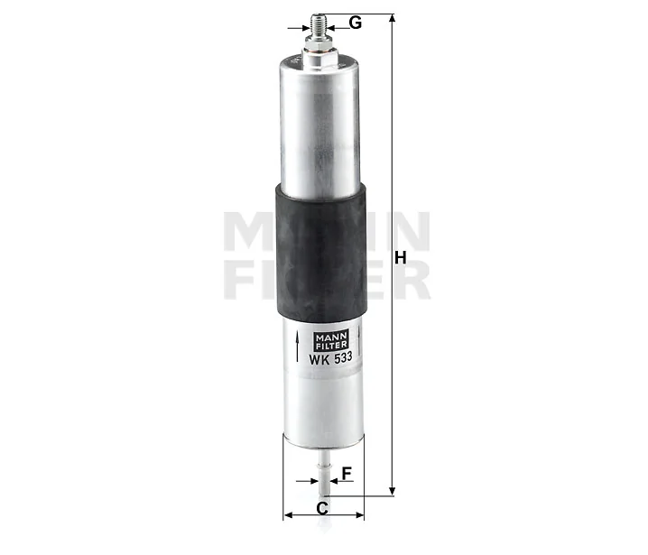 Mann-Filter - WK 533 - Fuel filter