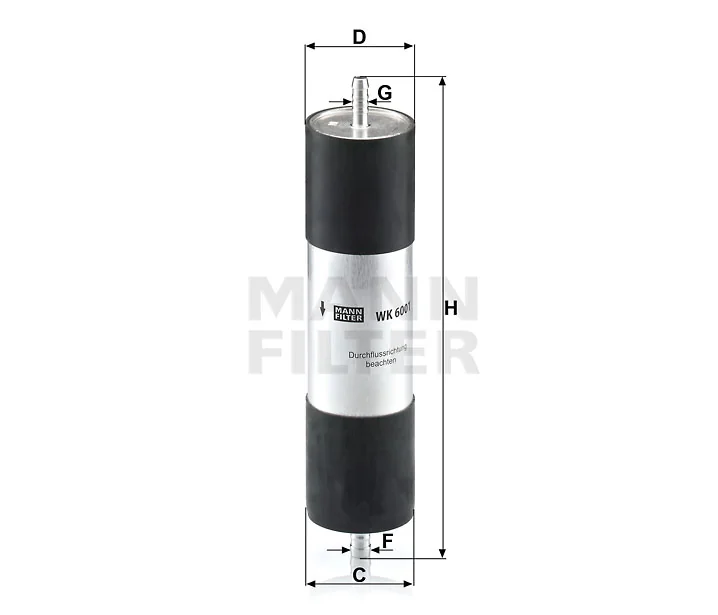 Mann-Filter - WK 6001 - Fuel filter