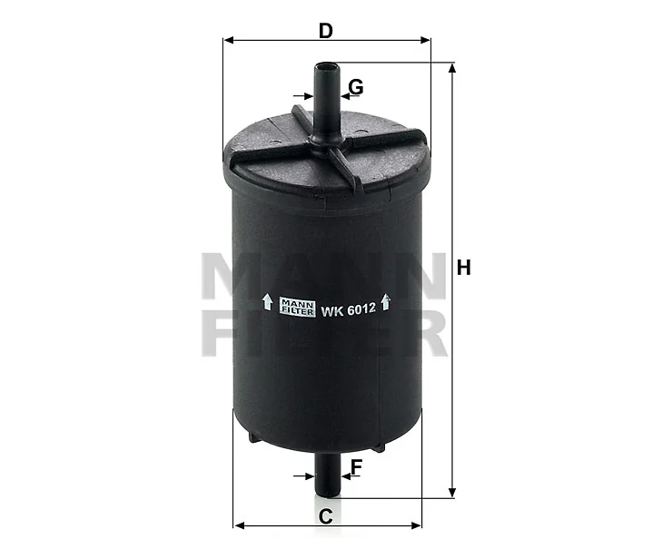 Mann-Filter - WK 6012 - Fuel filter