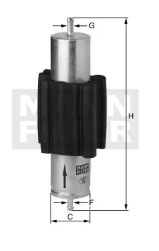 Mann-Filter - WK 6037 - Fuel filter