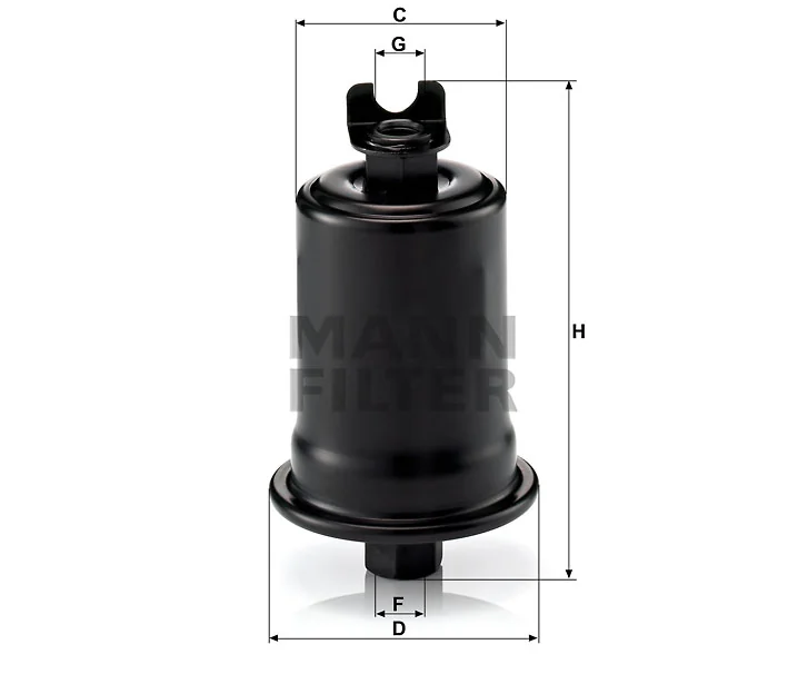 Mann-Filter - WK 614/24 x - Fuel filter