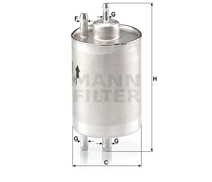 Mann-Filter - WK 720/1 - Fuel filter