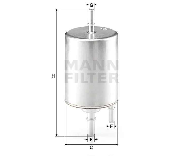 Mann-Filter - WK 720/4 - Fuel filter in-line