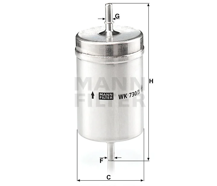 Mann-Filter - WK 730/3 - Fuel filter