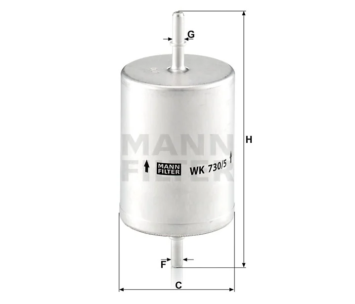 Mann-Filter - WK 730/5 - Fuel filter