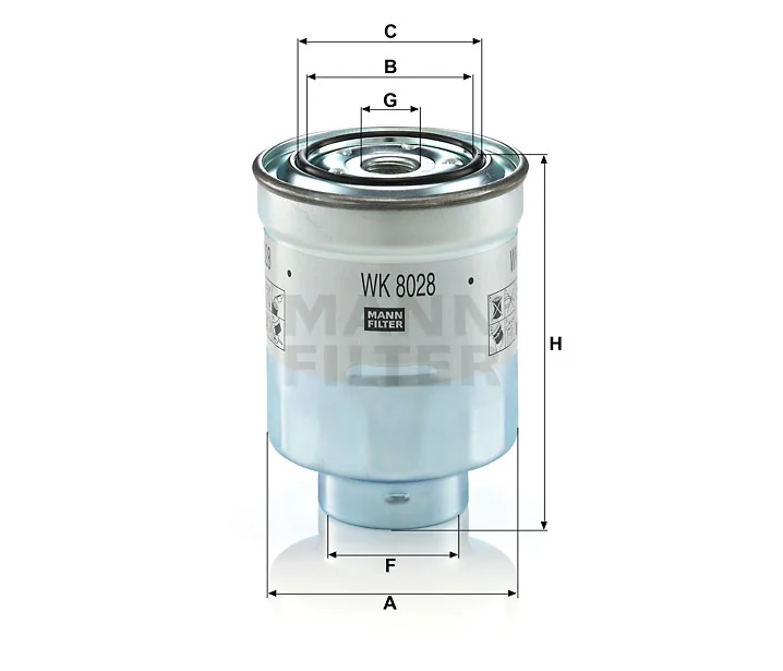 Mann-Filter - WK 8028 z - Fuel filter