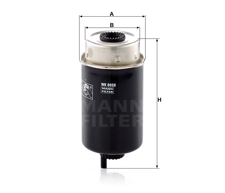 Mann-Filter - WK 8038 - Fuel filter