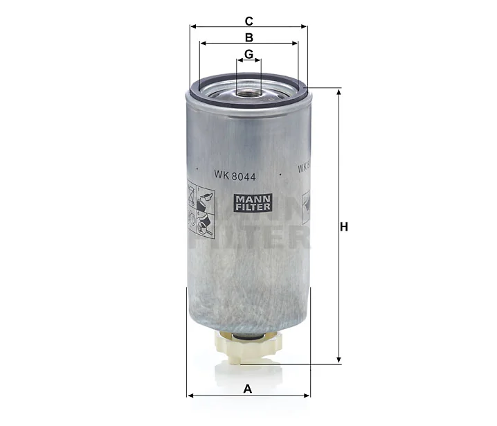 Mann-Filter - WK 8044 x - Fuel filter