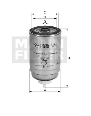 Mann-Filter - WK 8051 - Fuel filter