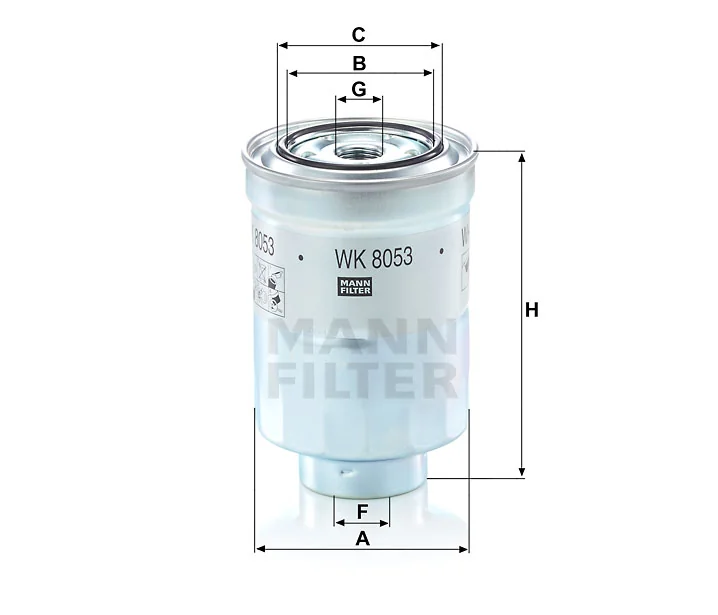 Mann-Filter - WK 8053 z - Fuel filter