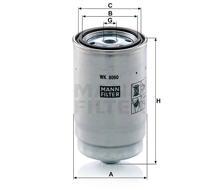 Mann-Filter - WK 8060 z - Fuel filter spin-on
