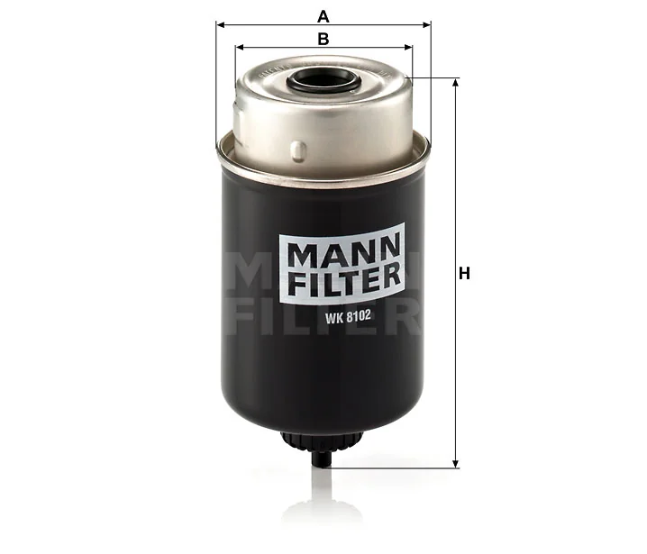 Mann-Filter - WK 8102 - Fuel filter spin-on