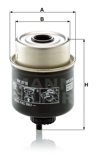 Mann-Filter - WK 8118 - Fuel filter spin-on