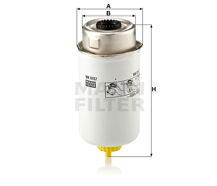 Mann-Filter - WK 8157 - Fuel filter spin-on