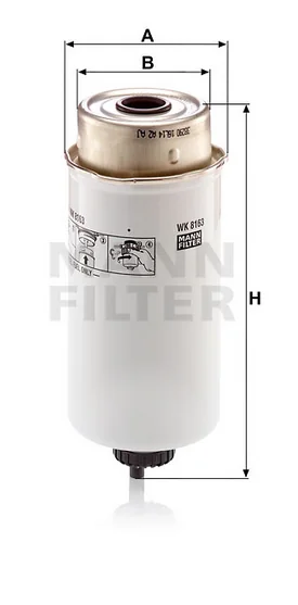 Mann-Filter - WK 8163 - Fuel filter spin-on