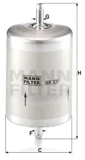 Mann-Filter - WK 831 - Fuel filter