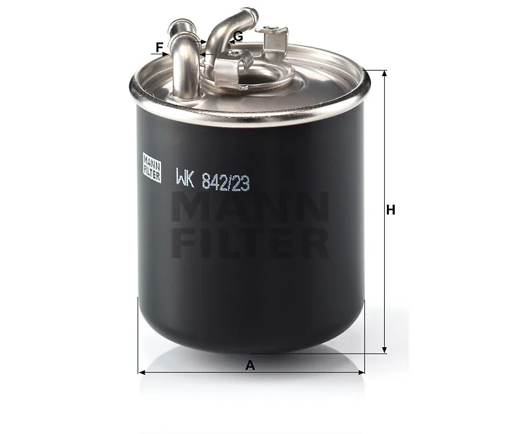 Mann-Filter - WK 842/23 x - Fuel filter in-line
