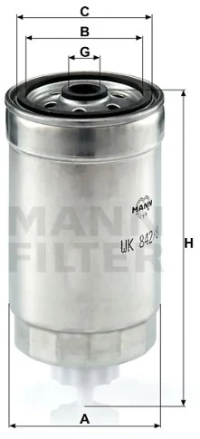 Mann-Filter - WK 842/8 - Fuel filter