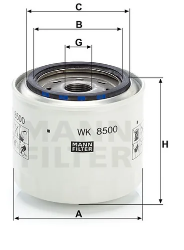 Mann-Filter - WK 8500 - Fuel filter