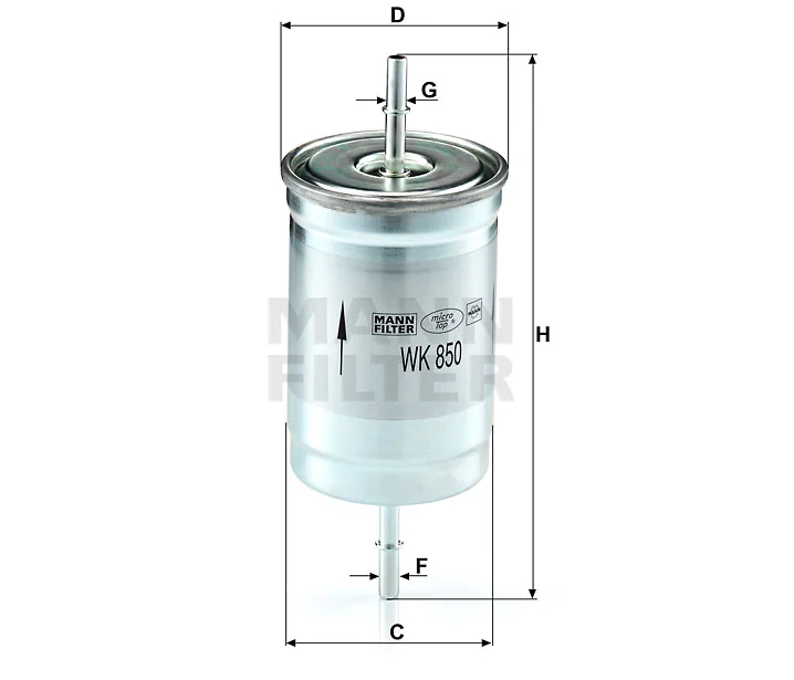 Mann-Filter - WK 850 - Fuel filter