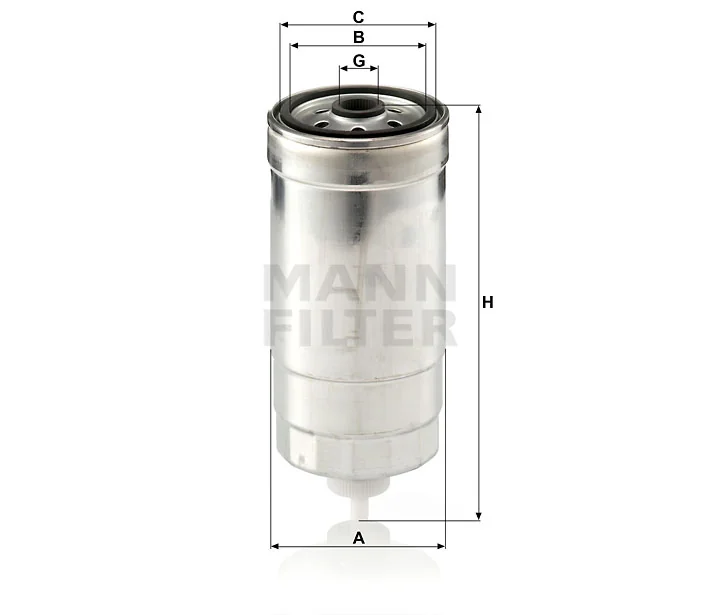 Mann-Filter - WK 853/8 - Fuel filter spin-on