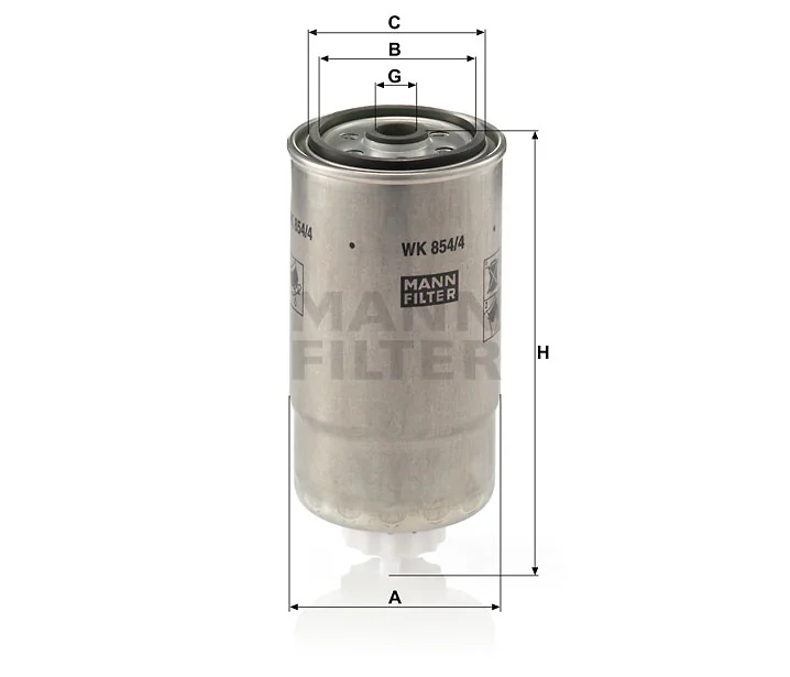 Mann-Filter - WK 854/4 - Fuel filter