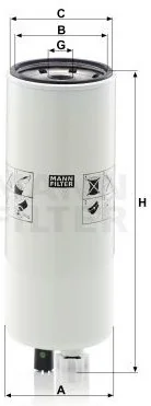 Mann-Filter - WK 9020 x - Fuel filter spin-on