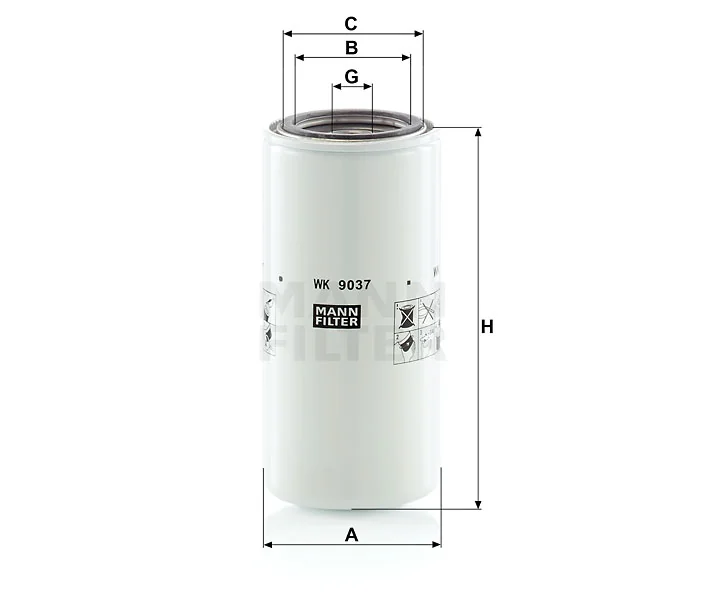 Mann-Filter - WK 9037 x - Fuel filter