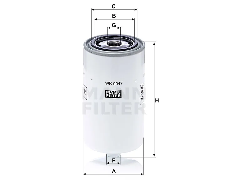 Mann-Filter - WK 9047 - Fuel filter spin-on