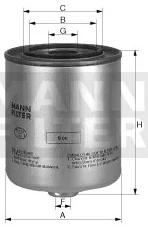 Mann-Filter - WK 9048 x - Fuel filter spin-on